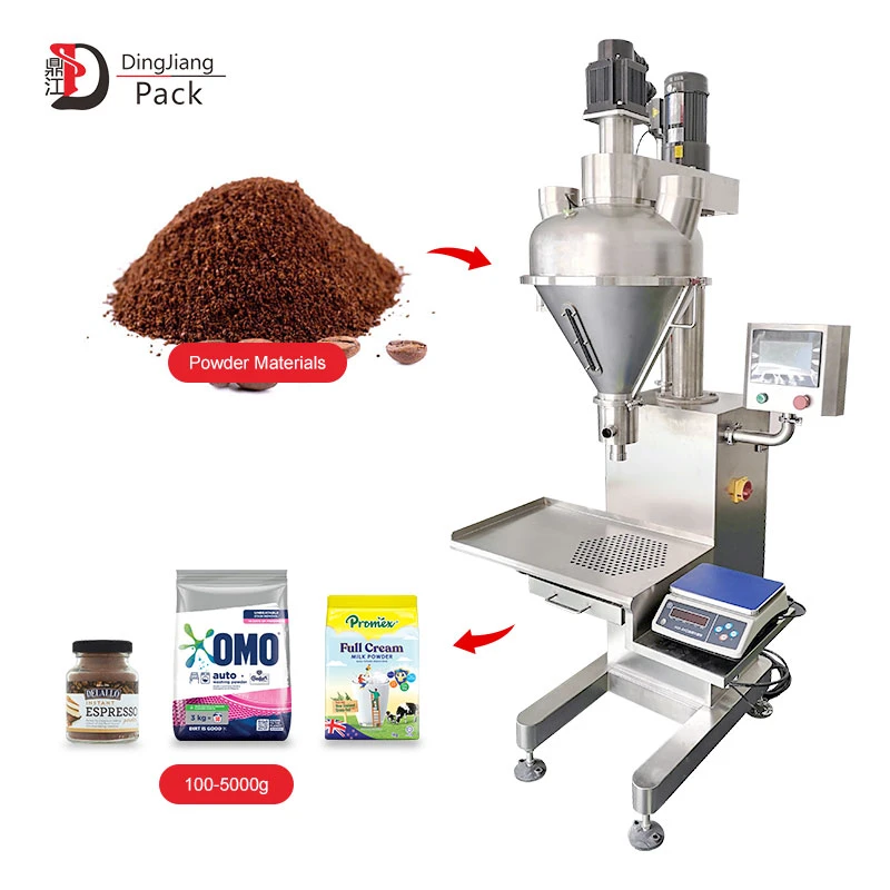 DJ-1B3 Semi-Auto Powder Filler Efficient 100g To 5kg Packing Machine With Large 50L Hopper DJ-1B3 Semi-Auto Powder Filler Efficient 100g To 5kg Packing Machine With Large 50L Hopper