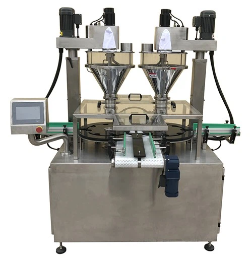 Double Head Rotary Powder Filling Machine