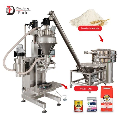 Semi-Automatic Premix Powder Packaging Line With Integrated In-line Sifting